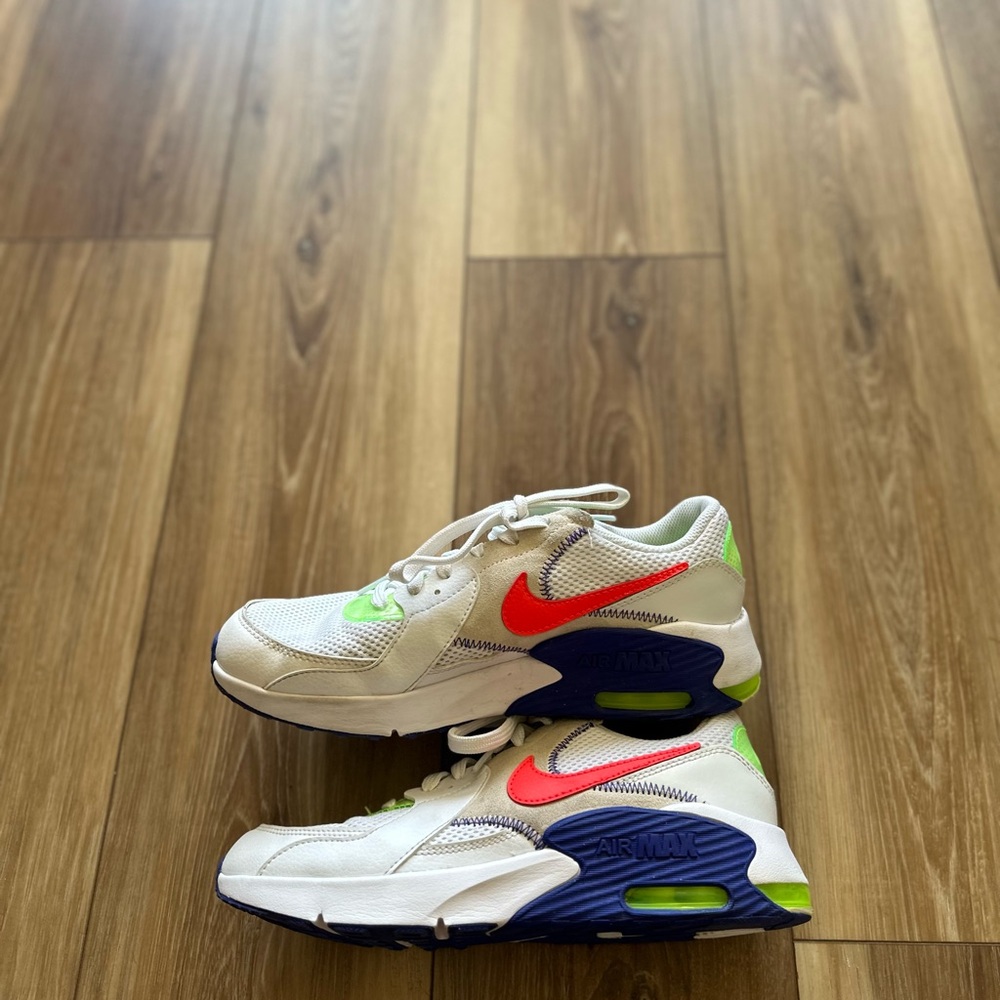 Nike kids air max excee white indigo crimson size 7 youth - Picture 4 of 6